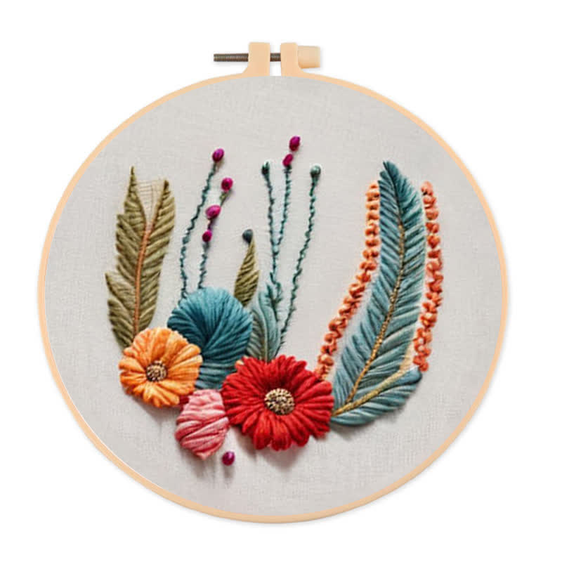 Rubbyoo Embroidery Kit - Wildflower - 20*20cm - image 0
