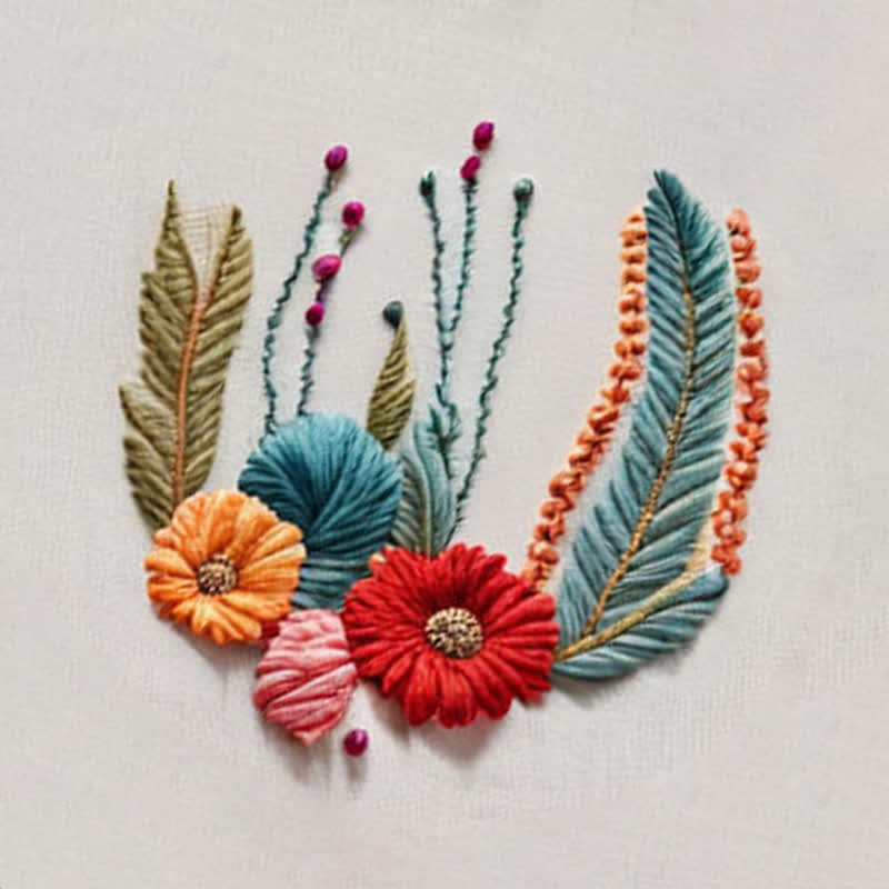 Rubbyoo Embroidery Kit - Wildflower - image 9