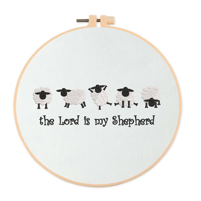 Rubbyoo Embroidery Kit - The Lord is My Shepherd - 20*20cm - image 0