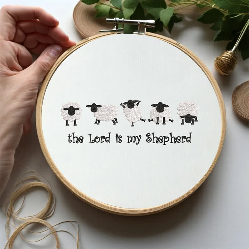 Rubbyoo Embroidery Kit - The Lord is My Shepherd - image 2