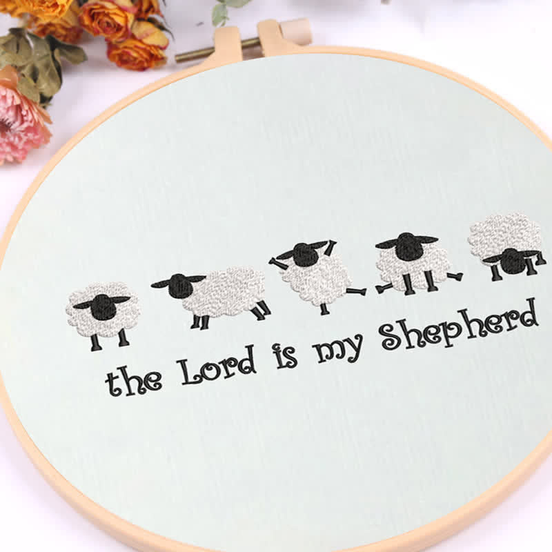 Rubbyoo Embroidery Kit - The Lord is My Shepherd - image 7