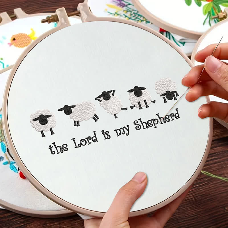 Rubbyoo Embroidery Kit - The Lord is My Shepherd - image 8