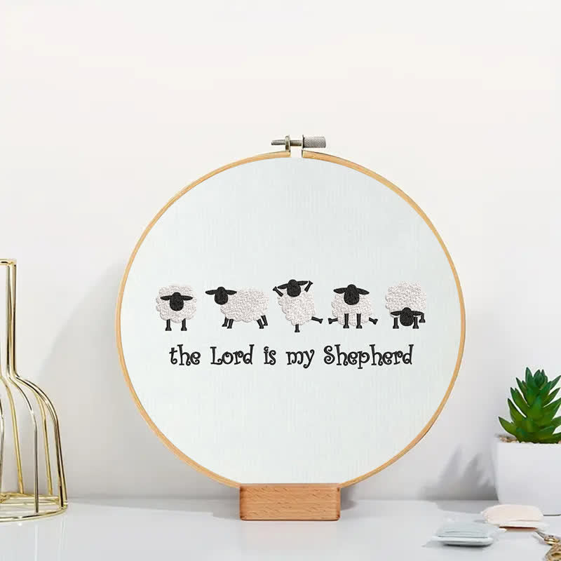 Rubbyoo Embroidery Kit - The Lord is My Shepherd - image 4