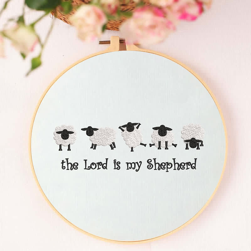 Rubbyoo Embroidery Kit - The Lord is My Shepherd - image 5
