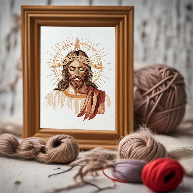 Rubbyoo Embroidery Kit - Jesus Is King - image 3