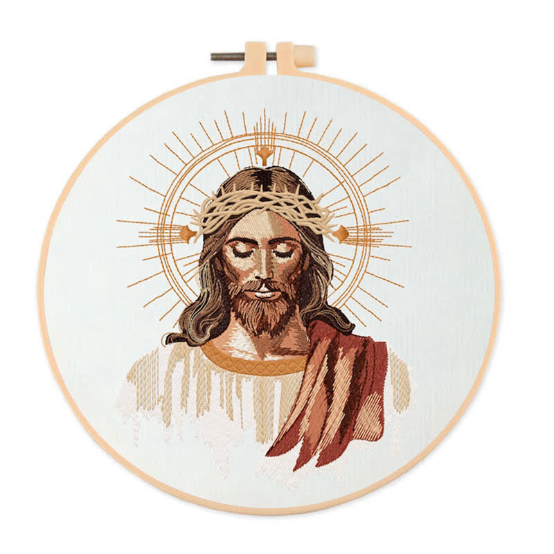 Rubbyoo Embroidery Kit - Jesus Is King - 20*20cm - image 0