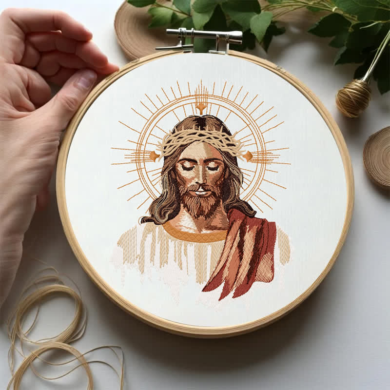 Rubbyoo Embroidery Kit - Jesus Is King - image 1