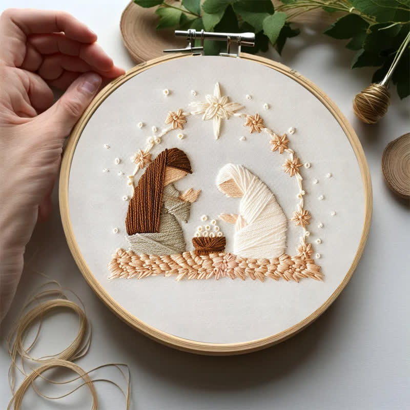 Rubbyoo Embroidery Kit - Nativity Scene - image 2