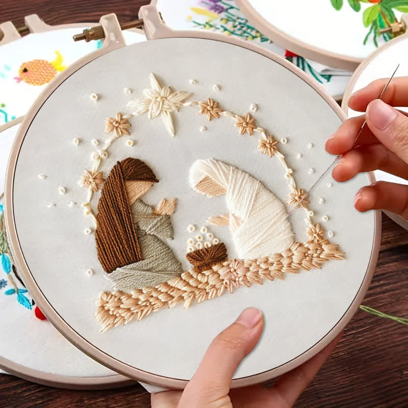 Rubbyoo Embroidery Kit - Nativity Scene - image 3