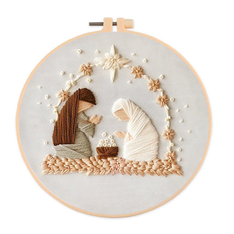 Rubbyoo Embroidery Kit - Nativity Scene - 20*20cm - image 0