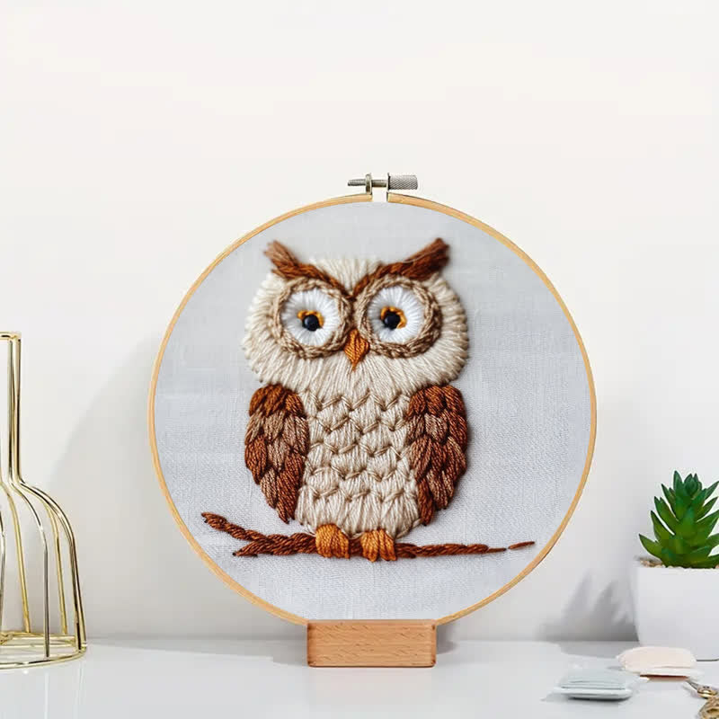 Rubbyoo Embroidery Kit - Owl Forest - image 5