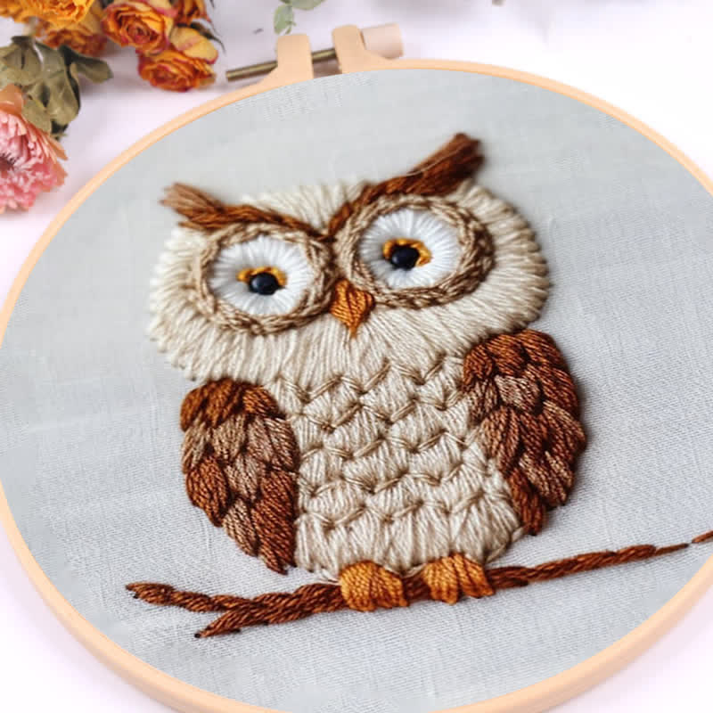 Rubbyoo Embroidery Kit - Owl Forest - image 7