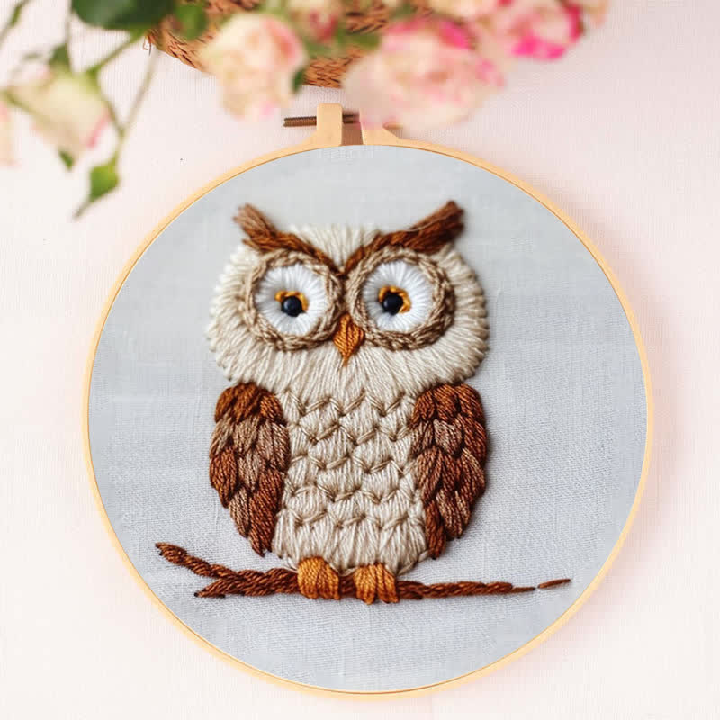 Rubbyoo Embroidery Kit - Owl Forest - image 4