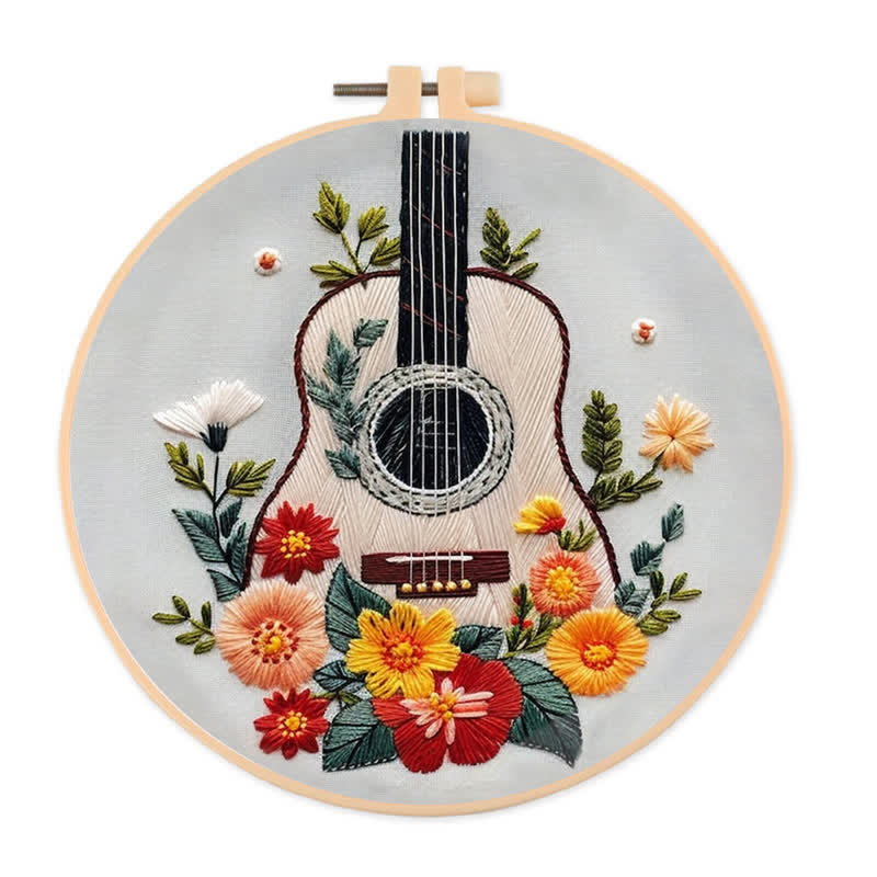 Rubbyoo Embroidery Kit - Guitar - 20*20cm - image 0