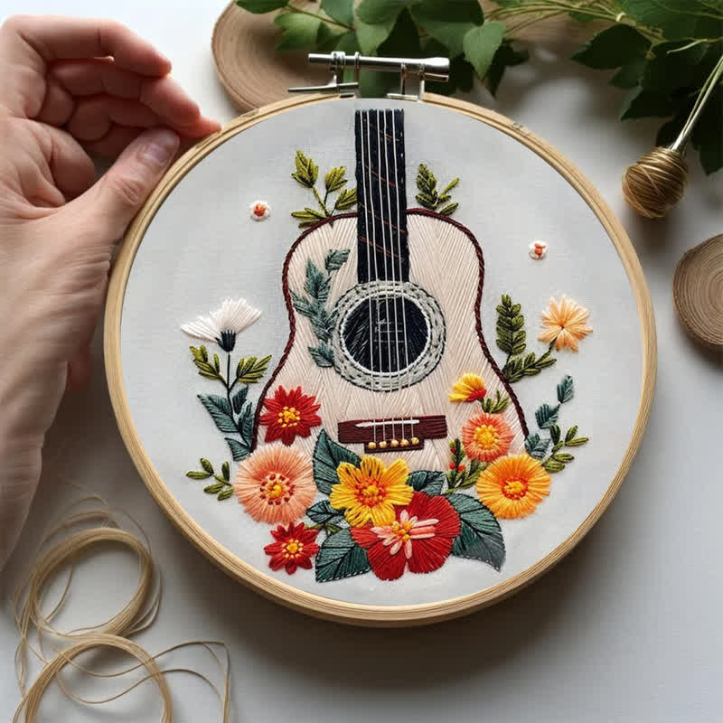 Rubbyoo Embroidery Kit - Guitar - image 1