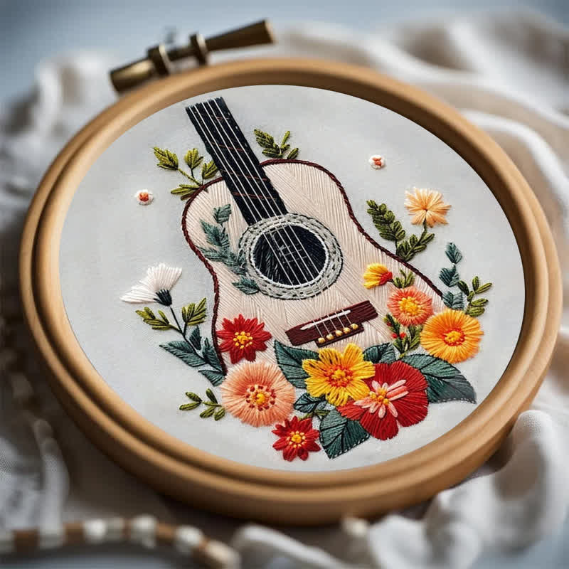 Rubbyoo Embroidery Kit - Guitar - image 2