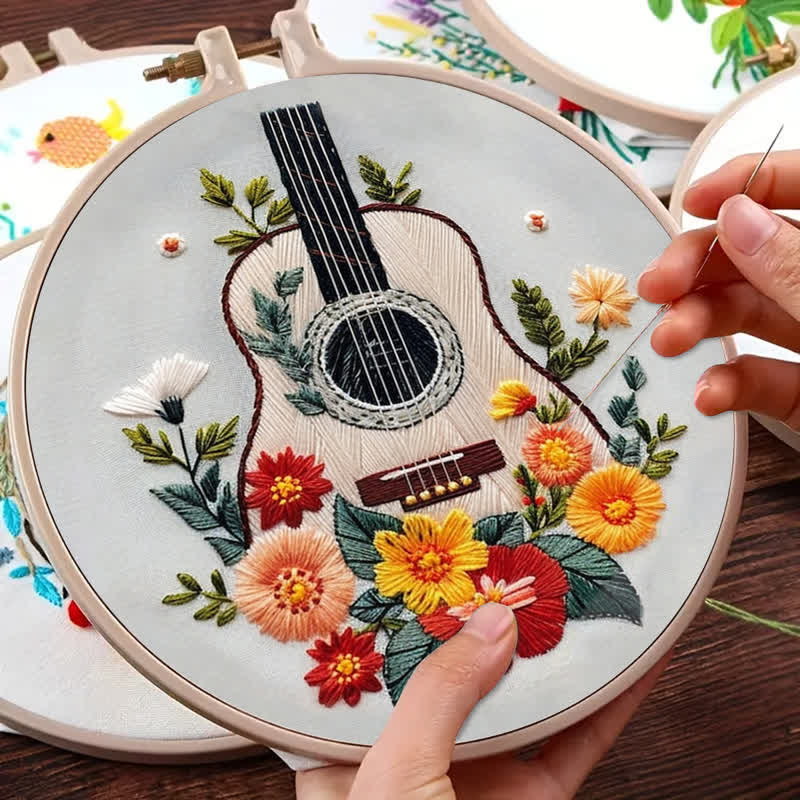 Rubbyoo Embroidery Kit - Guitar - image 3