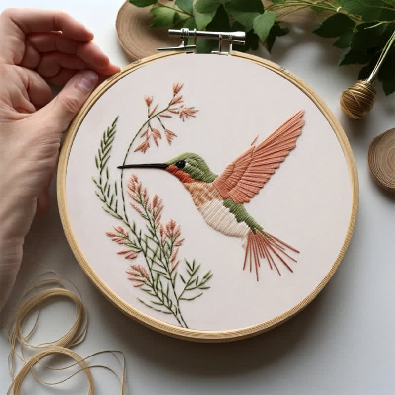 Rubbyoo Embroidery Kit - Hummingbird DIY Kit for Women l Holiday Needlework Gift - image 2