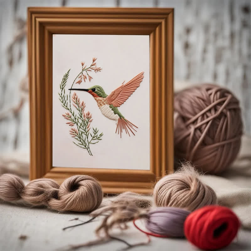 Rubbyoo Embroidery Kit - Hummingbird DIY Kit for Women l Holiday Needlework Gift - image 5