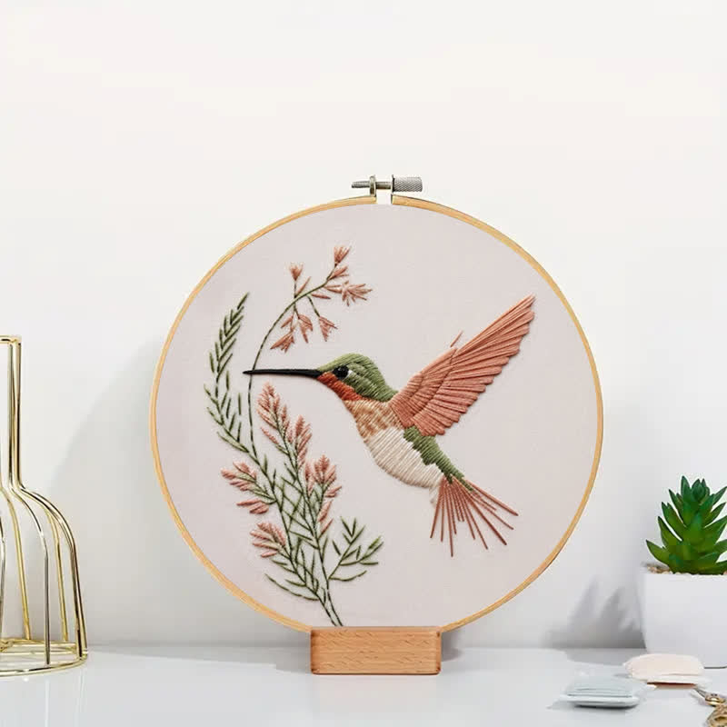 Rubbyoo Embroidery Kit - Hummingbird DIY Kit for Women l Holiday Needlework Gift - image 6