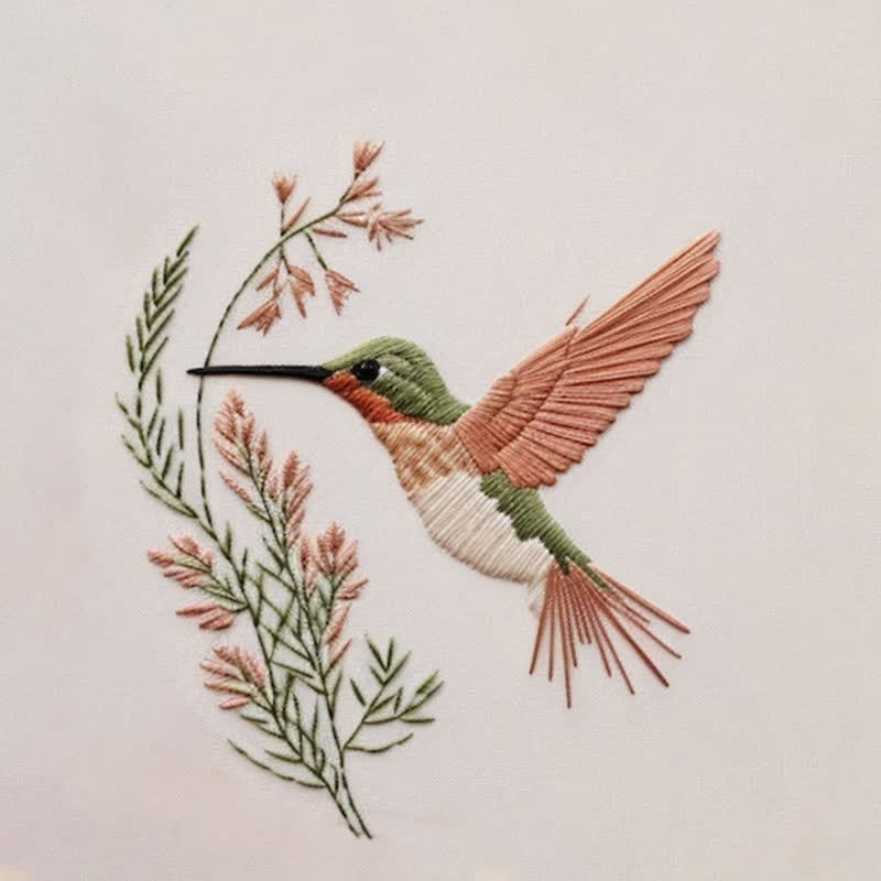 Rubbyoo Embroidery Kit - Hummingbird DIY Kit for Women l Holiday Needlework Gift - image 8