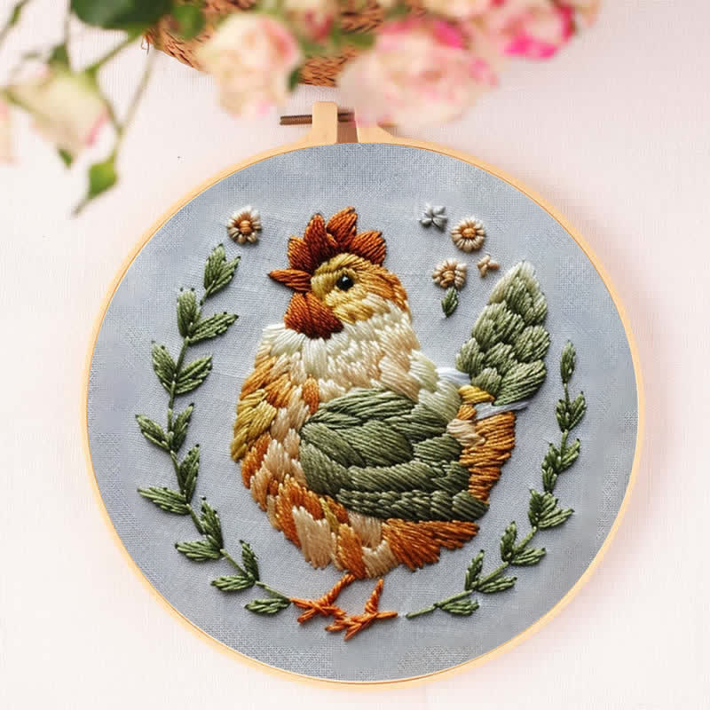 Rubbyoo Embroidery Kit - Floral Chicken - image 4