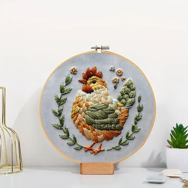 Rubbyoo Embroidery Kit - Floral Chicken - image 6