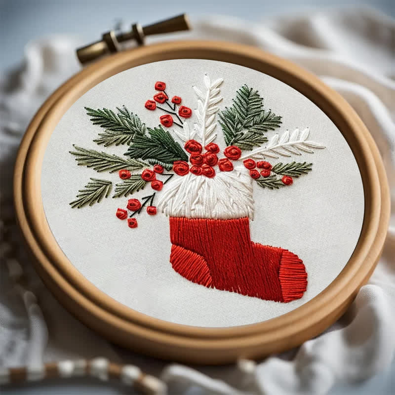 Rubbyoo Embroidery Kit - Christmas Socks - image 1