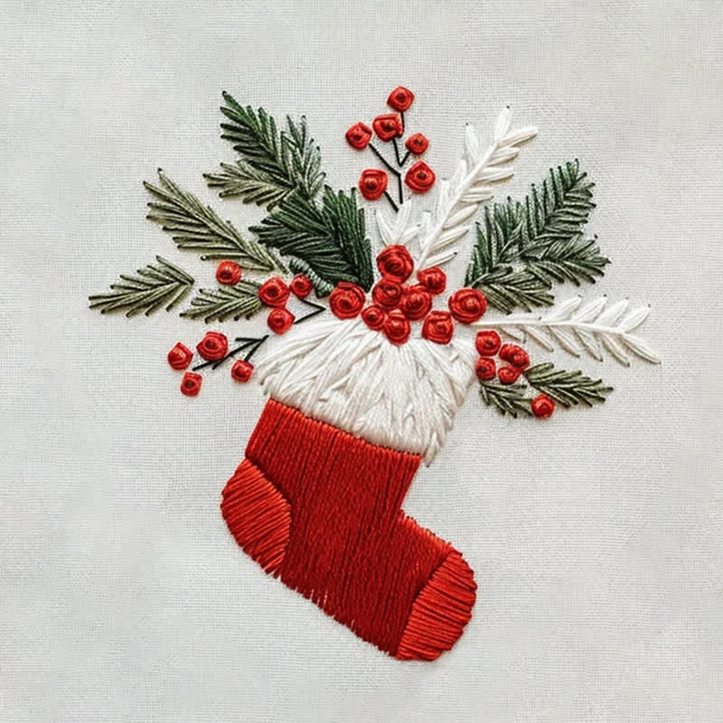 Rubbyoo Embroidery Kit - Christmas Socks - image 9