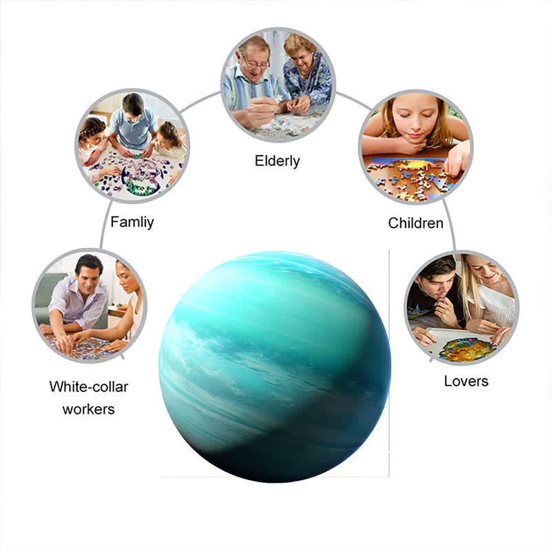 Rubbyoo Planet Uranus - Wooden Jigsaw Puzzle - image 5