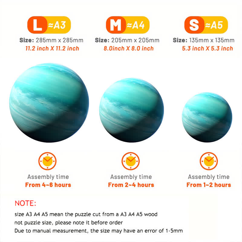 Rubbyoo Planet Uranus - Wooden Jigsaw Puzzle - image 4