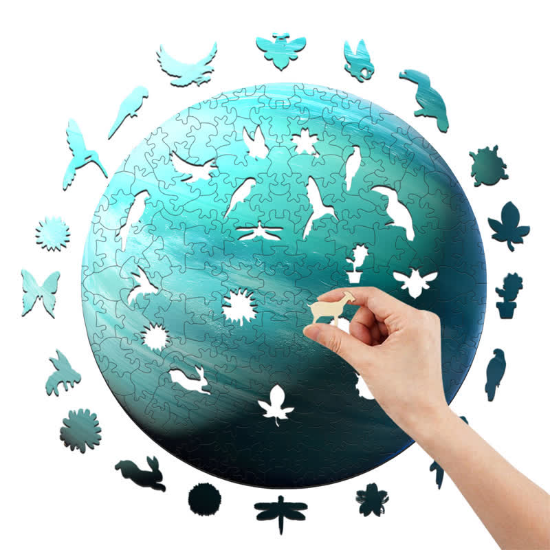 Rubbyoo Planet Uranus - Wooden Jigsaw Puzzle - image 7