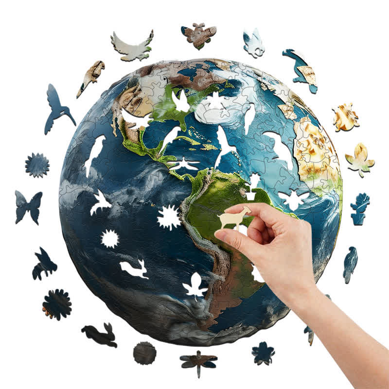 Rubbyoo World Globe - Wooden Jigsaw Puzzle - image 7
