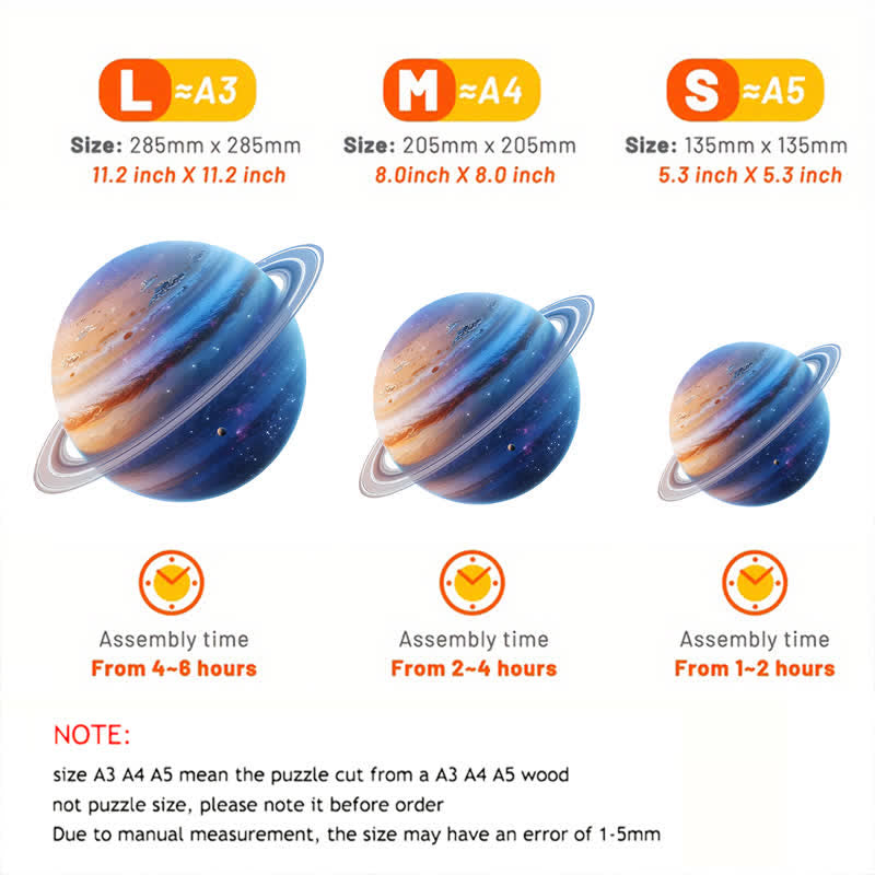 Rubbyoo Astronomy Planet - Wooden Jigsaw Puzzle - image 4