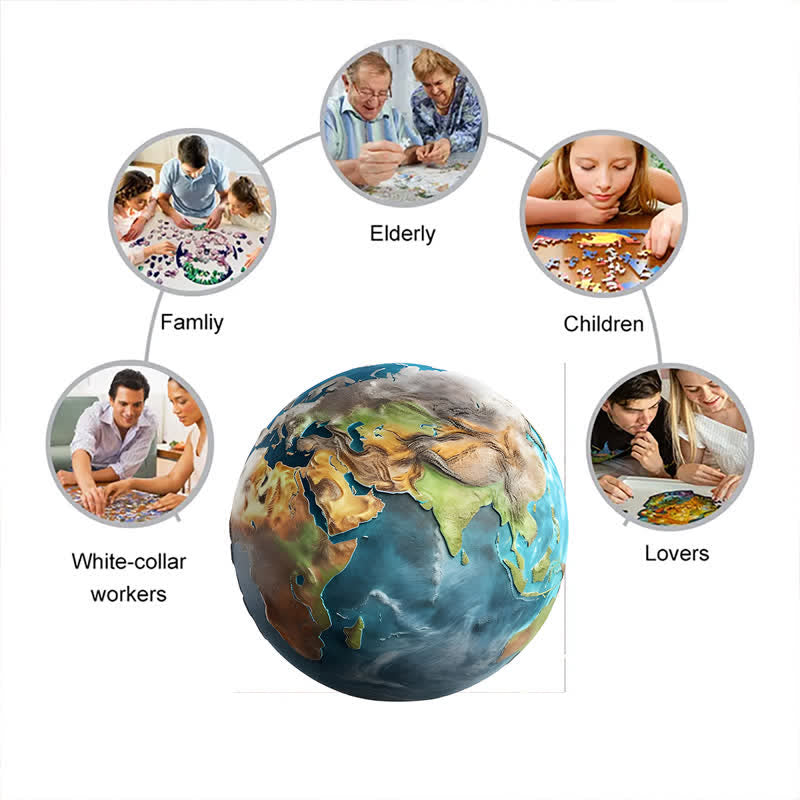 Rubbyoo Planet Earth - Wooden Jigsaw Puzzle - image 2