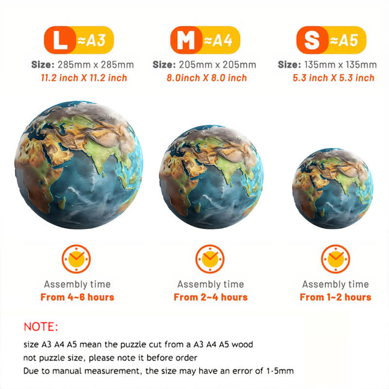 Rubbyoo Planet Earth - Wooden Jigsaw Puzzle - image 5