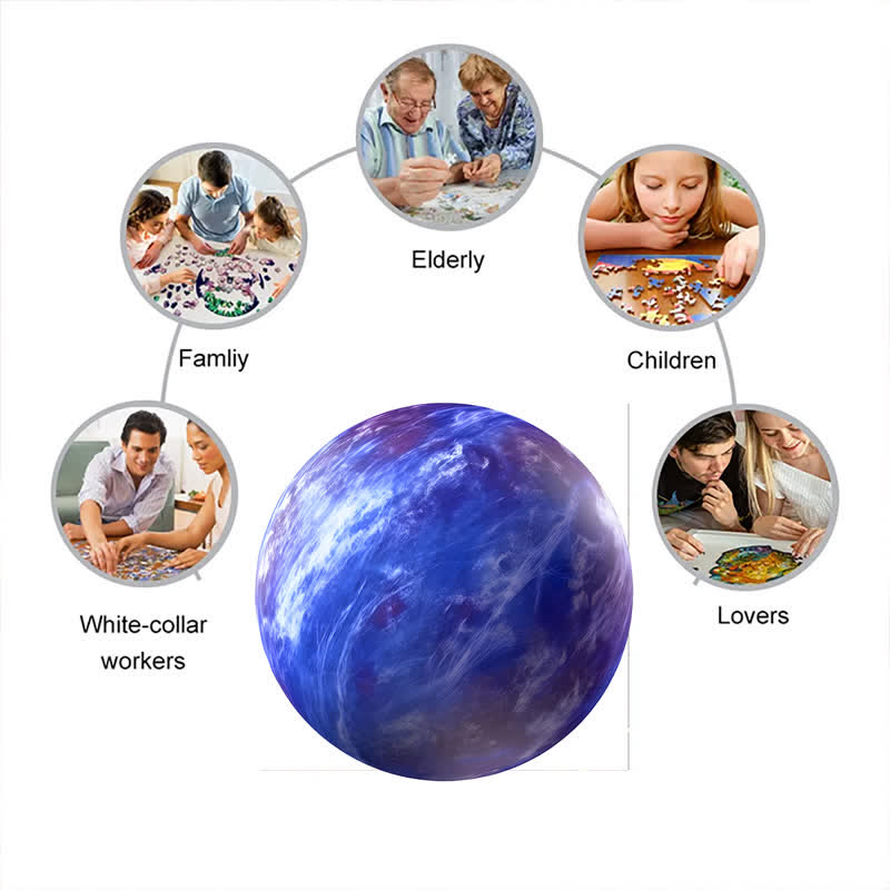 Rubbyoo Neptune Planet - Wooden Jigsaw Puzzle - image 2