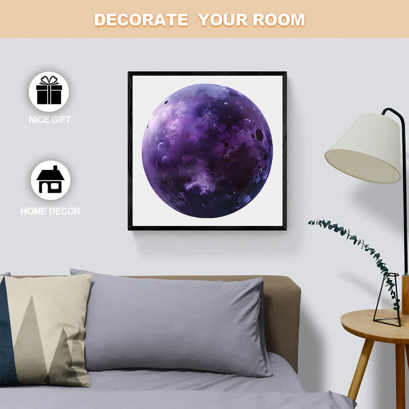 Rubbyoo Purple Cybernetic Planet - Wooden Jigsaw Puzzle - image 3