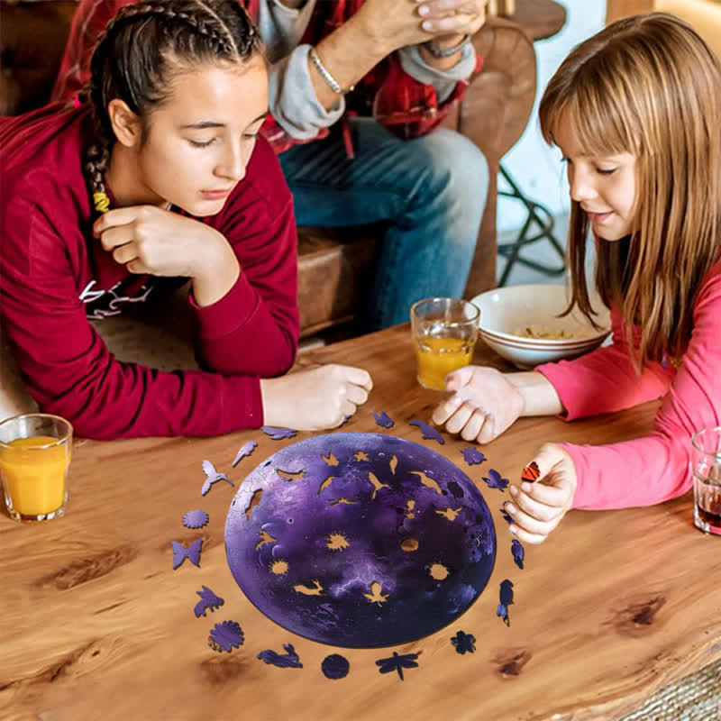 Rubbyoo Purple Cybernetic Planet - Wooden Jigsaw Puzzle - image 8