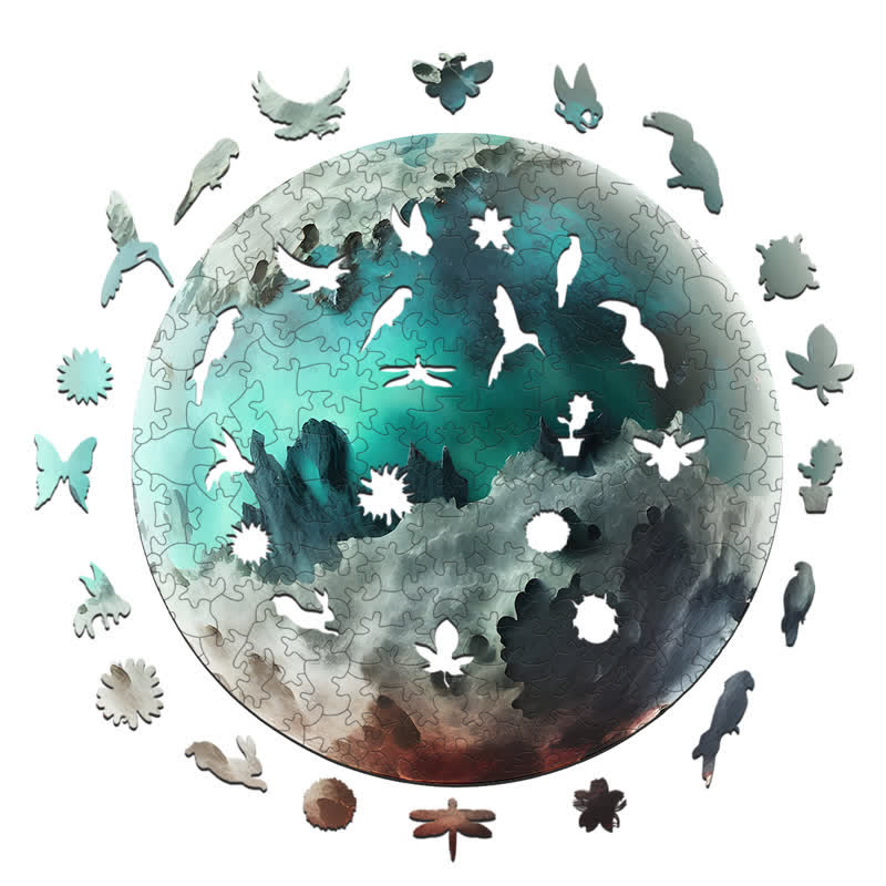 Rubbyoo Ecological Planet - Wooden Jigsaw Puzzle - image 1