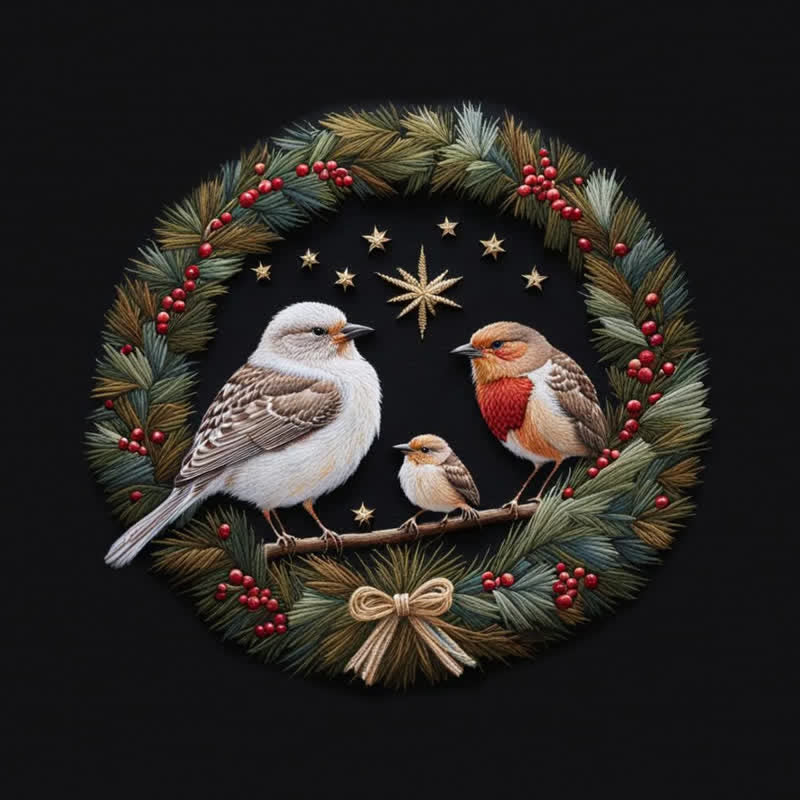 Rubbyoo Embroidery Kit -  Bird Family - image 8