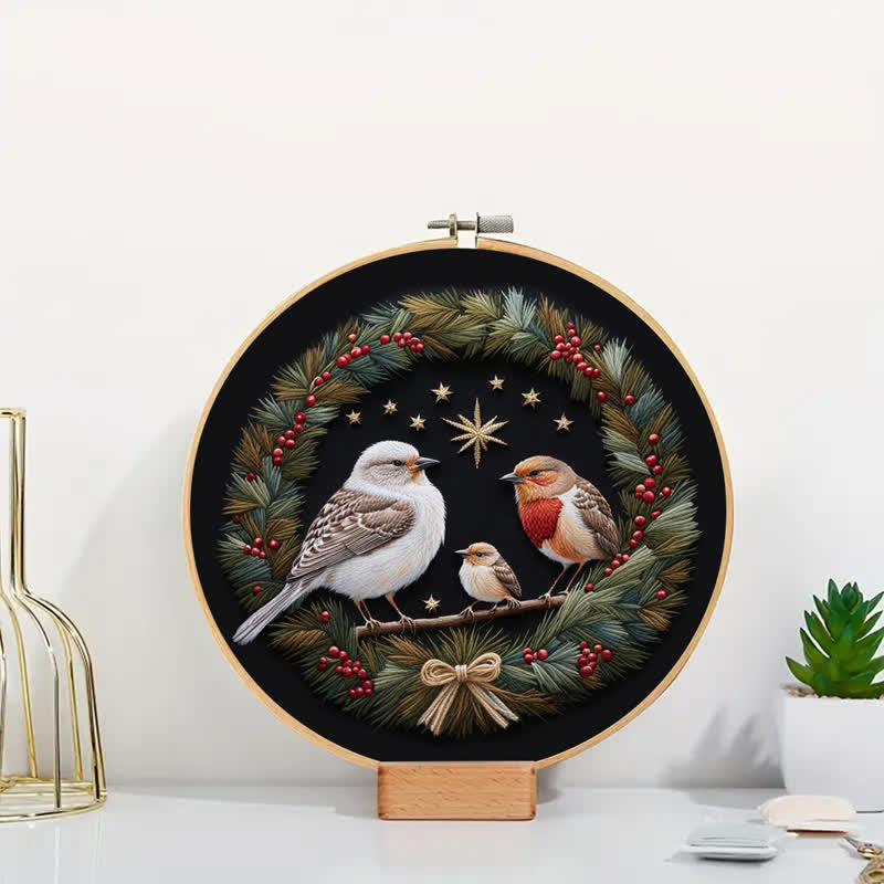 Rubbyoo Embroidery Kit -  Bird Family - image 7