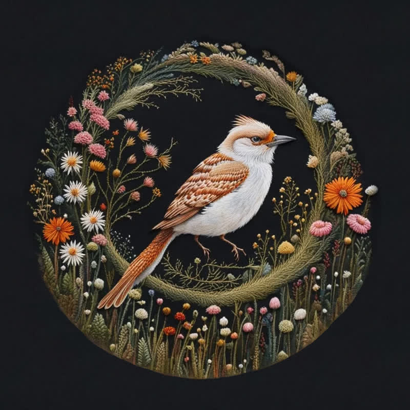 Rubbyoo Embroidery Kit - Elegant Bird - image 7