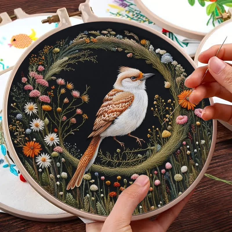 Rubbyoo Embroidery Kit - Elegant Bird - image 9