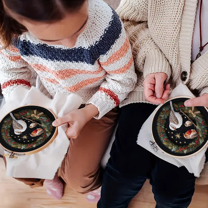 Rubbyoo Embroidery Kit - Hand Stitch Cute Little Blue Bird For Craft Lover - image 10