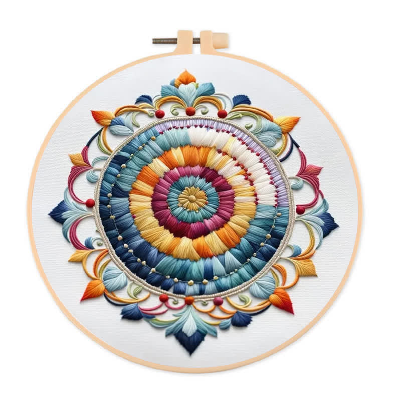 Rubbyoo Embroidery Kit - Mandala Home Decor Craft Kit Handmade - 20*20cm - image 0