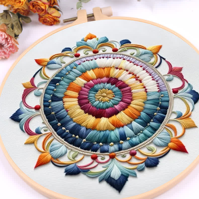 Rubbyoo Embroidery Kit - Mandala Home Decor Craft Kit Handmade - image 10