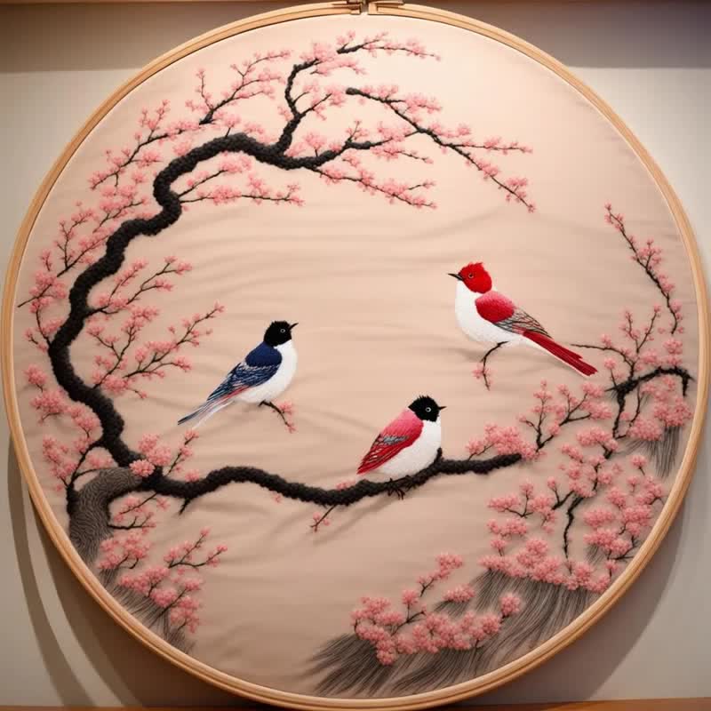 Rubbyoo Embroidery Kit - Spring Bird - image 1