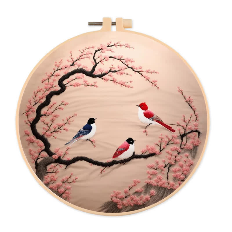 Rubbyoo Embroidery Kit - Spring Bird - 20*20cm - image 0