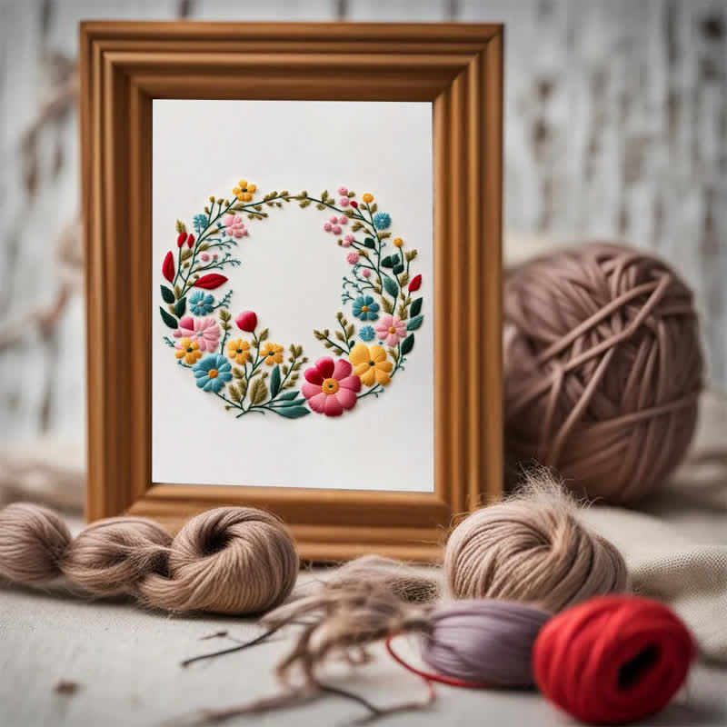 Rubbyoo Embroidery Kit - Flowers Diy Kit For Women - image 7